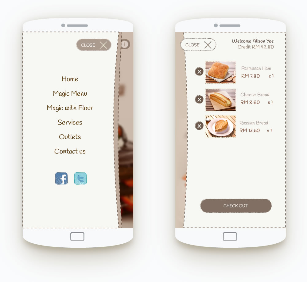 mobile navigation ui design